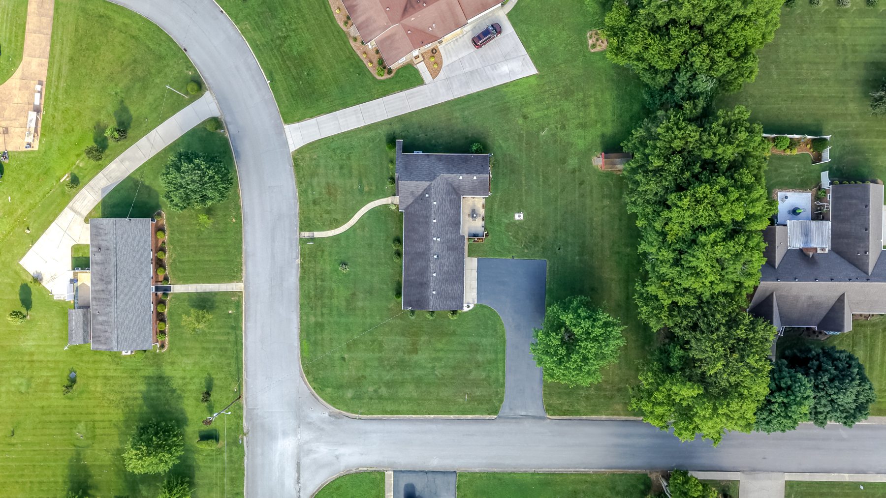 700 Dow Drive — the grounds from above