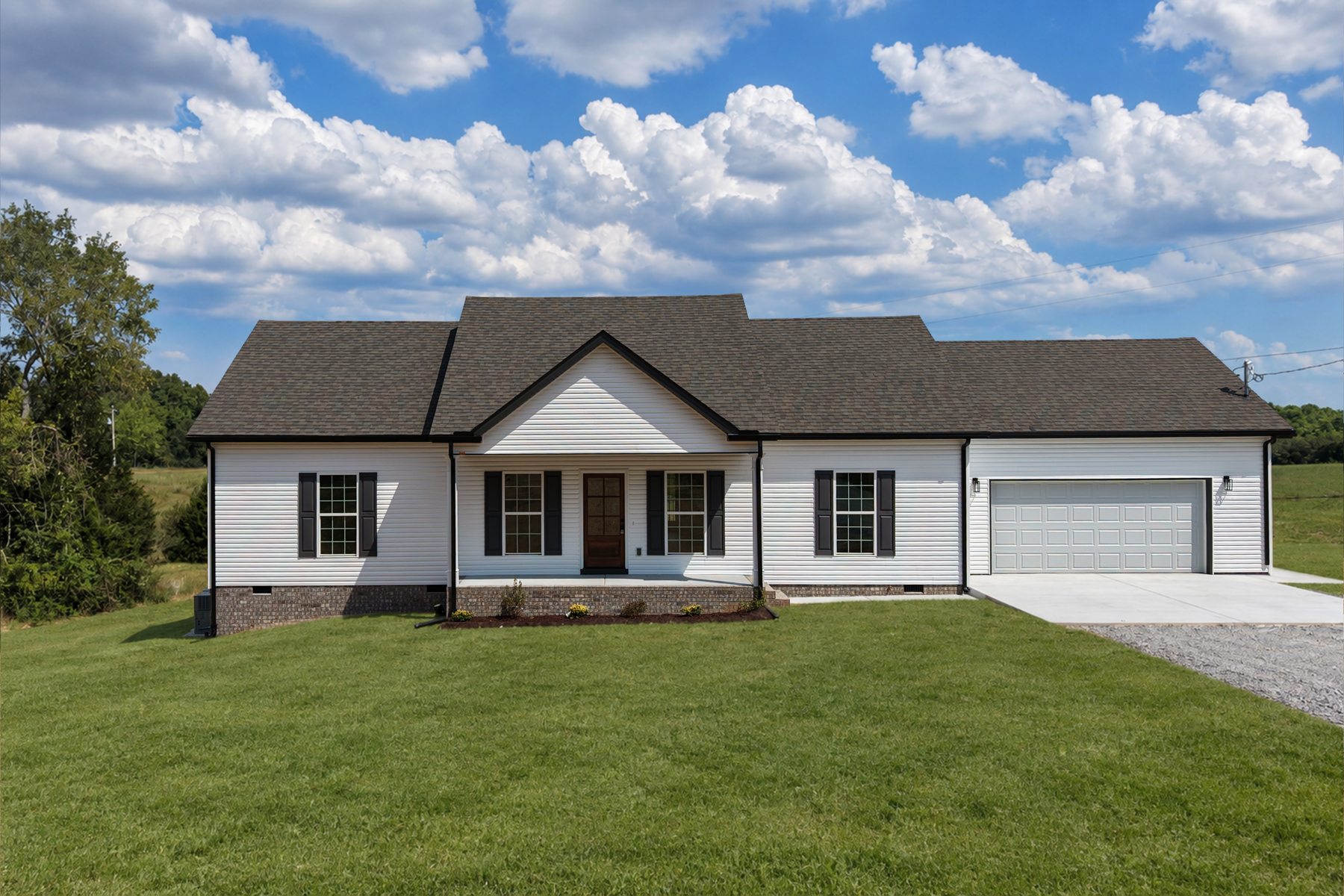 852 Lower Halls Mill Road — the front elevation