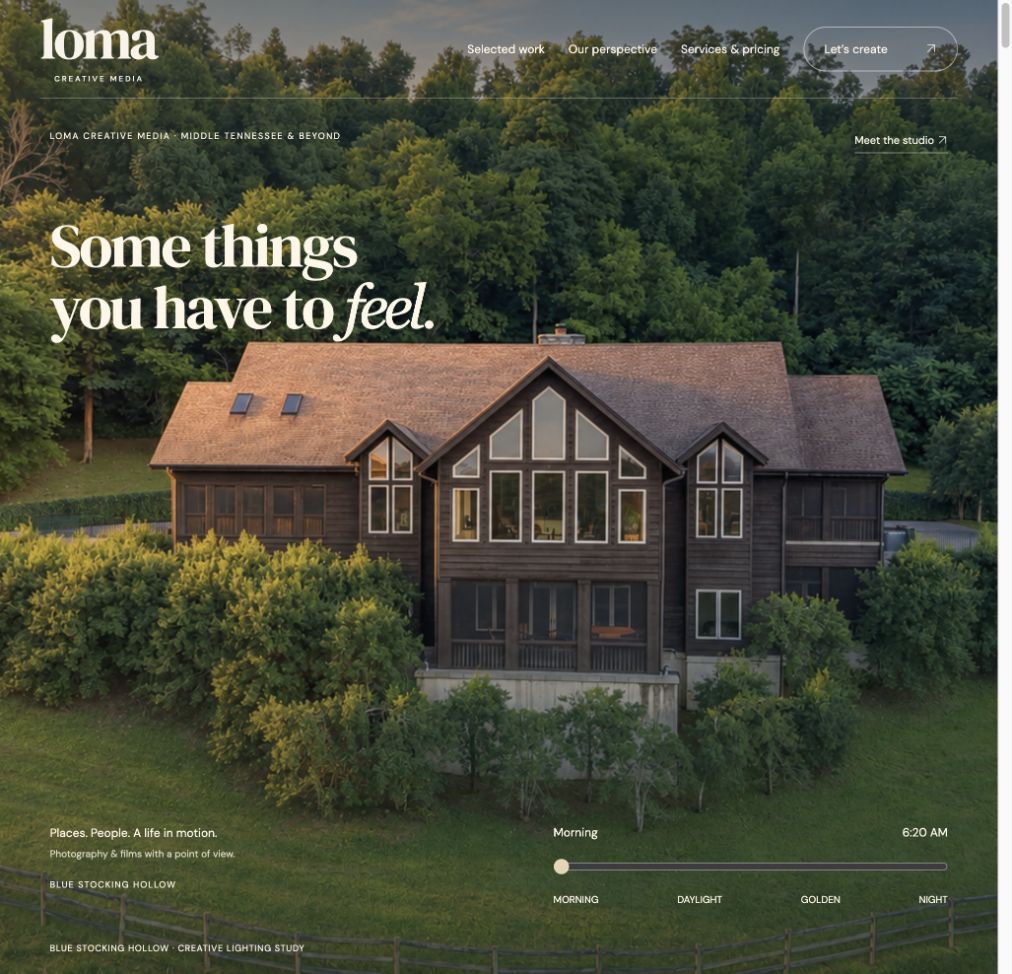 Loma Creative Media homepage preview